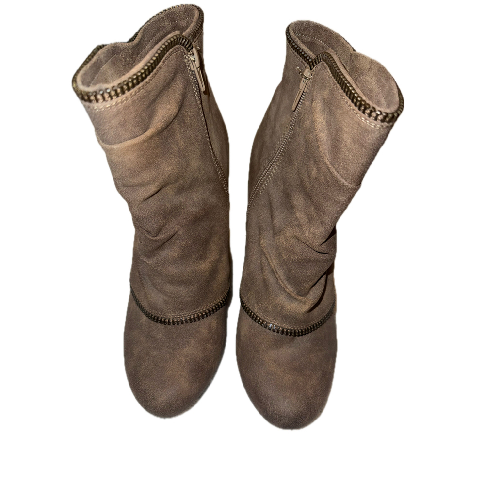 Not Rated Wedge Buckle Ankle Boots - Picture 10 of 11